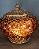 Bordeaux glazen Kerstlichtje