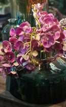 Zijden donkerroze/paarse Orchidee