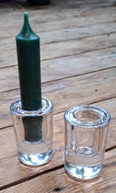 Glazen cilinder kandelaartje