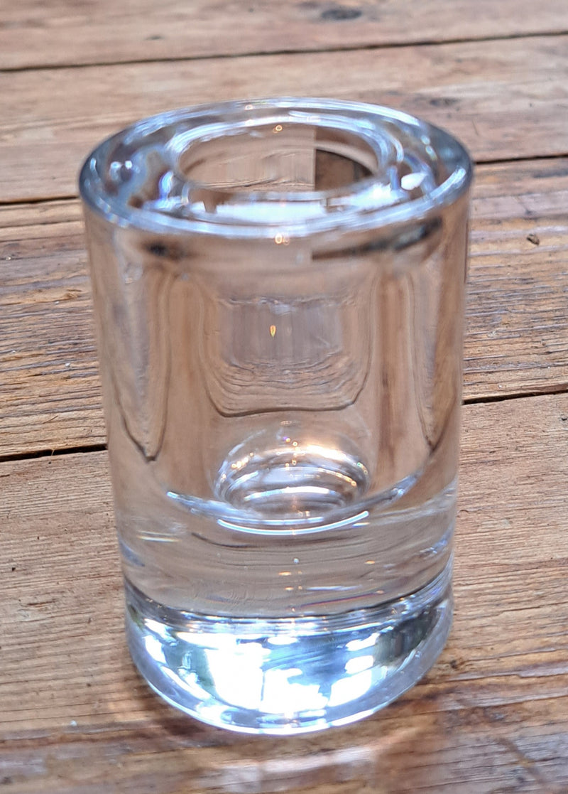 Glazen cilinder kandelaartje