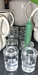 Glazen cilinder kandelaartje