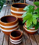 Twin Stripe bloempotten serie