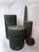 Kaarsen Donkergroen