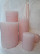 Kaarsen licht roze