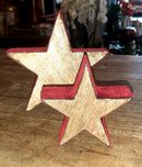 X mas Red Velvet Wooden Star