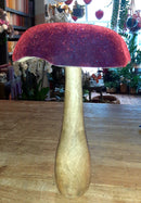 Red Velvet houten Paddenstoel