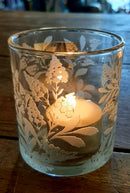 Theelichtjes met bloemmotief