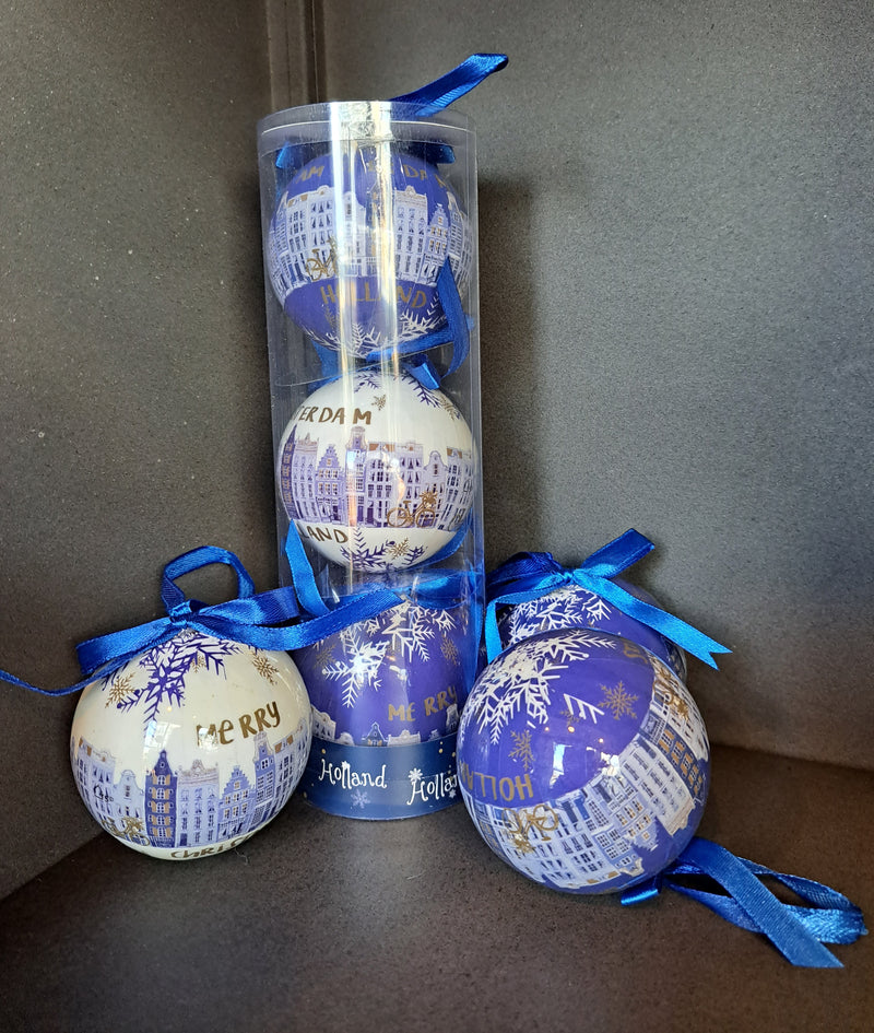 Delfts Blauwe kerstbal